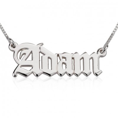 24k Gold Plated Personalized Adam Necklace