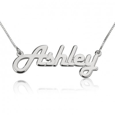 24k Gold Plated Personalized Ashley Necklace