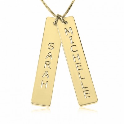 24k Gold Plated Personalized Pair in Love Necklace