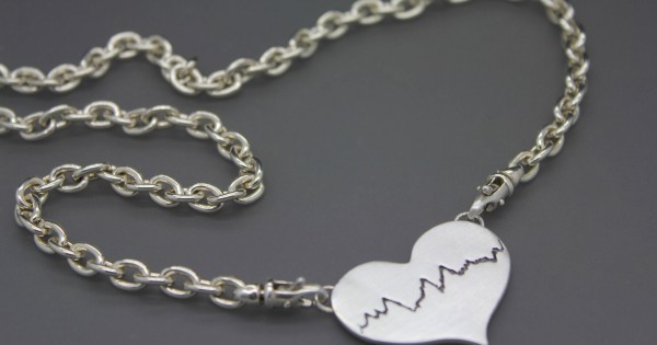 Actual Heartbeat Necklace, Personal Heartbeat, EKG Necklace, Silver Heartbeat, Gold Heartbeat, Heartbeat Jewelry,