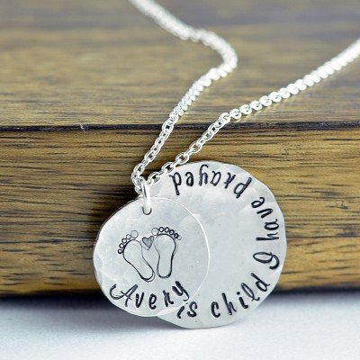 Adoption Jewelry, For This Child We Have Prayed, Mommy Necklace, Mom Jewelry, New Birth, Baby Shower Gift, Gifts for Mom, Mom Gift
