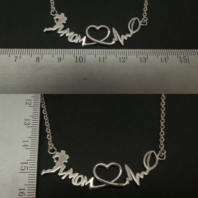 American Football Rugby Silver Necklace Choker - Gift for mom - Unique gift for mother's day
