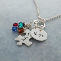 Personalized on sale autism necklace