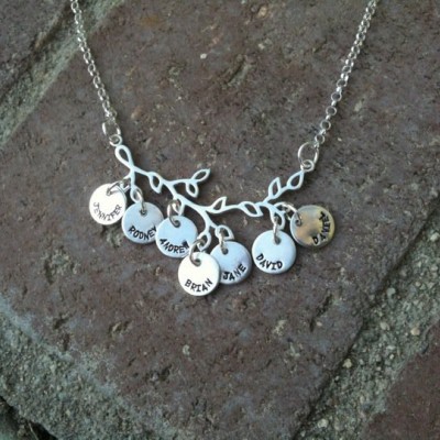 Branches of My Family...Sterling Necklace