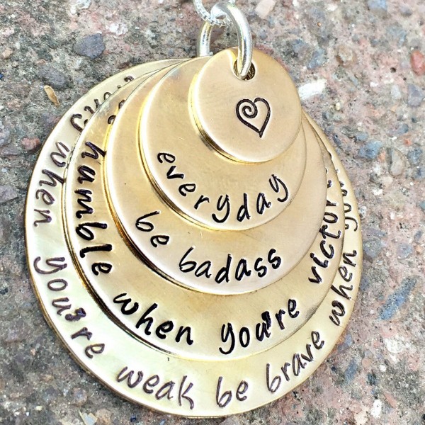 Cancer Necklace, Cancer  Be Strong When You Are Weak Be Brave When You Are Scared Be Humble When You Are Victorious Be Badass Everyday