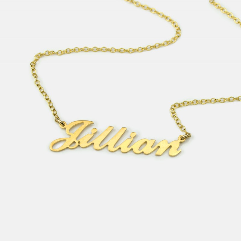 Carrie Name Necklace - Gold