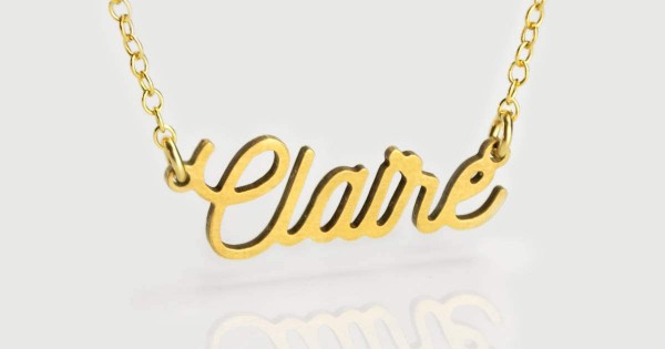 LoEnMe Jewelry Customized Cahill Name Necklace Stainless Steel Plated Custom Made of Last Name Gift for Family 