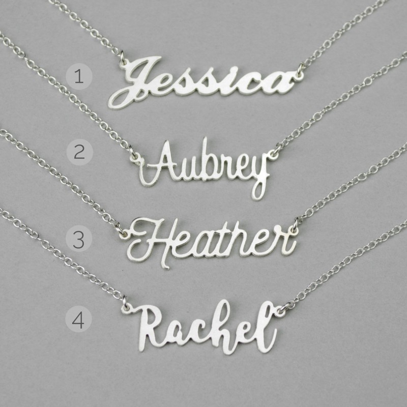 LoEnMe Jewelry Personalized Scruggs Name Necklace Stainless Steel Plated Custom Made of Last Name Gift for Family