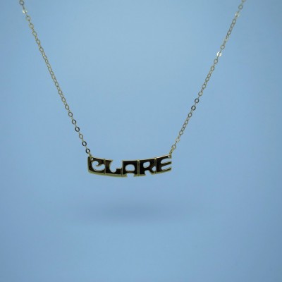 Clare Nameplate Necklace