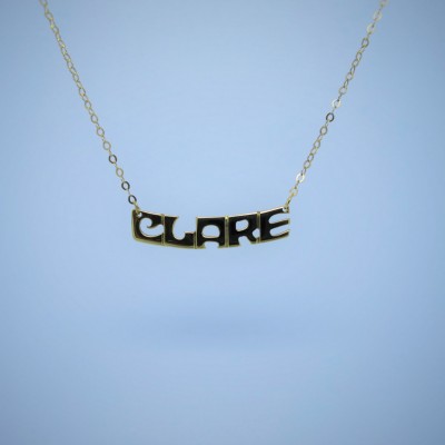 Clare Nameplate Necklace