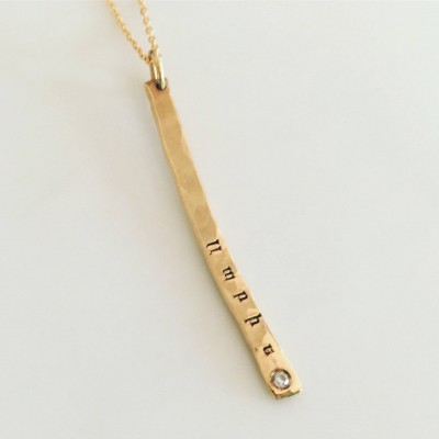 Clearance Sale Armenian Bar Necklace- Armenian Jewelry-Gold Fill Necklace-ABRIS