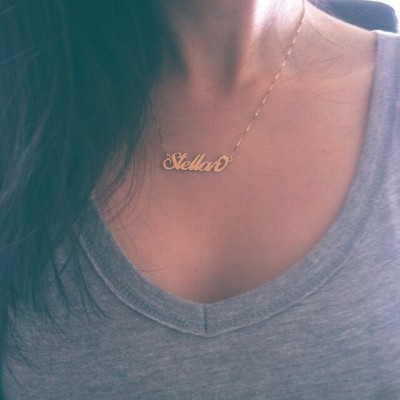 Coil Name Necklace