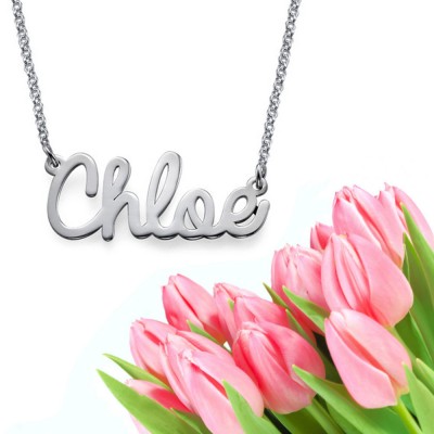 Cursive Name Necklace (silver)