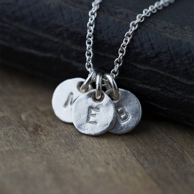 Custom Hand Stamped Initial Necklace Jewelry | Personalized Gift for Women | Personalized Gift for Mom | Personalized Womens Jewelry
