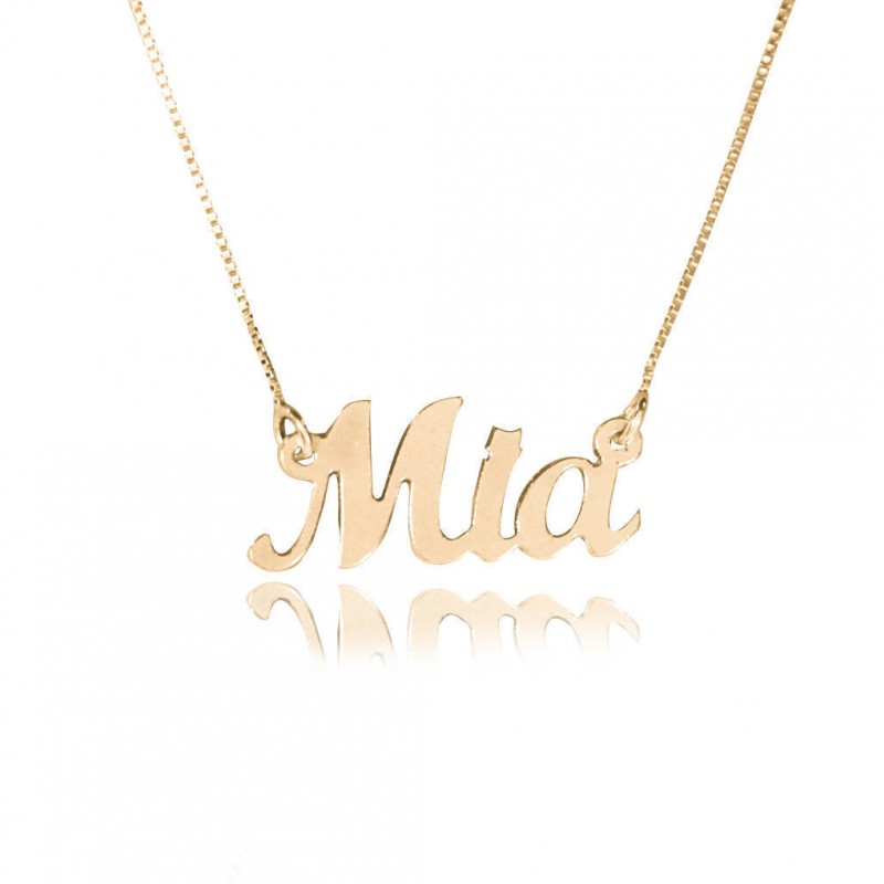 my name chain 14k gold chain Name necklace in solid 14k gold real gold chain