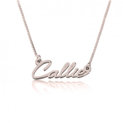 Dainty Name Necklace Rose Gold Plating - Custom Name Necklace - Personalized Name Jewelry - Christmas Gift