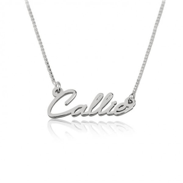 Dainty Name Necklace Sterling Silver 925 - Custom Name Necklace - Personalized Name Jewelry - Christmas Gift