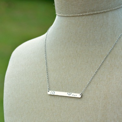 Dainty name necklace, name necklace dainty, name plate necklace, name bar necklace, personalized jewelry, gift for women, bridesmaid gifts