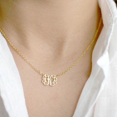 Dainty necklaces set-1,Monogram necklace,daimond cut beads,y necklace,gold bar necklace-littledetailstudio(set1)