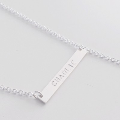 Double Nameplate Necklace