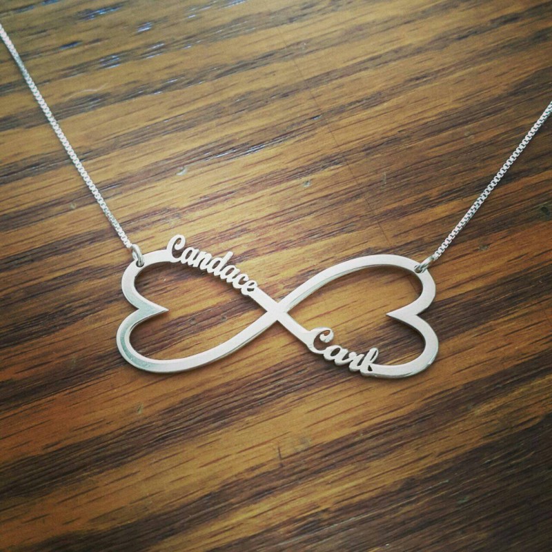 Stainless Steel Customized Name Couple Necklace Personalized - Temu