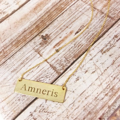 Engraved Name Plate,Sterling Silver Monogram Name Plate, Nameplate, 925 Name Plates,Monogram,Monogram Jewelry,Monogram Necklace,Monogram