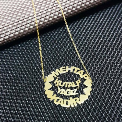 Family Names Necklace,Gift for Women,Gift for Girlfriend,Personalized Gift,Mom necklace,Baby Name,Mothers day gift for mom,925K SILVER 00153