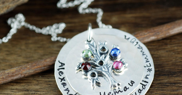 Family tree necklace 2025 for grandmother