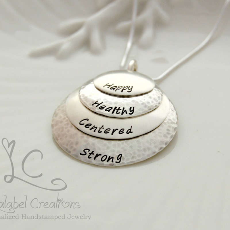 Etched Birth Flower Disc Personalised Necklace | Bloom Boutique