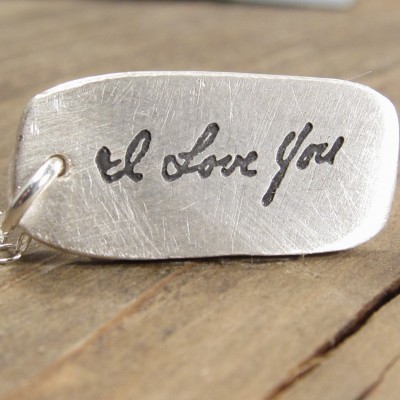 Gift for Her - Jewelry - Personalized - Handwritten Necklace - Memorial Jewelry - Handwriting - Personalized Jewelry - Handwriting Jewelry