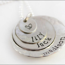 Mom of Three Necklace: Crafting Love, Layer by Layer