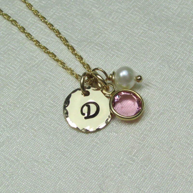 Cute Sideways Initial Letter Necklace | Ora Gift