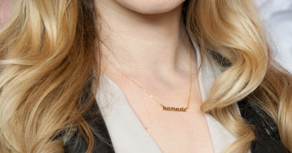 Gold Name Necklace, Personalized 