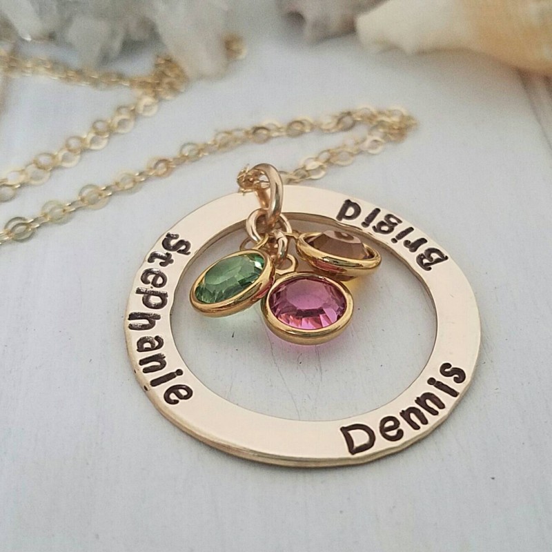 Buy Birthstone Jewelry, Grandma Necklace, Personalized Nana Necklace, Birthstone  Necklace for Grandma, Grandmother Gift Online in India - Etsy