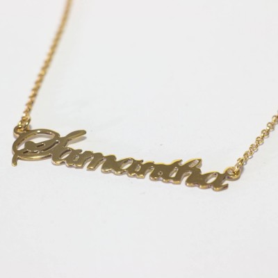Gold plated carrie name necklace carrie bradshaw necklace with name my name on necklace