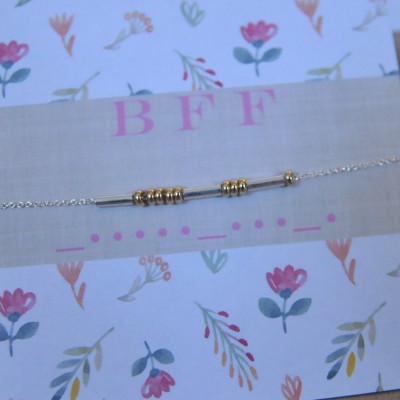 Graduation Gifts for BFF's/ BFF Morse Code Jewelry/ Best Friend Necklaces/ Holiday Gifts for Her/ Best Friend Morse Code Necklaces/ Gifts