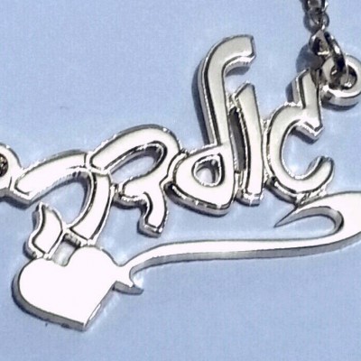 Hebrew name necklace, Hebrew silver jewelry, Hebrew silver necklace, Hebrew name, personalized necklace, Jewish gifts, Bat mitzvah gift,