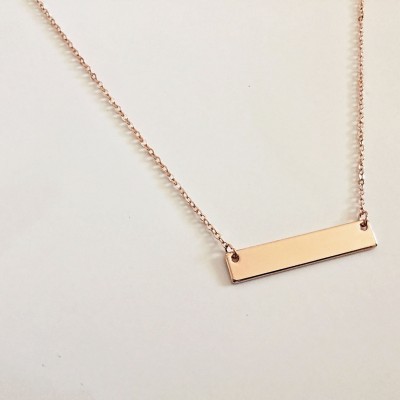 Her One Her Only, Rose Gold Bar Necklace Set, Lesbian Necklace Set, Personalized Bar Necklace, Valentines Day Anniversary