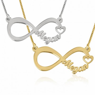 Infinity Custom Necklace, Personalized Necklace, Infinity Necklace, Infinity Name Necklace, Name Pendant, Infinity Design, Infinity Gift