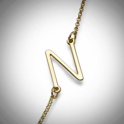 Initial Letter Necklace | Letter Necklace | Letter Initial Necklace | Sterling Silver Initial Necklace | Customized Initial Letter Necklace