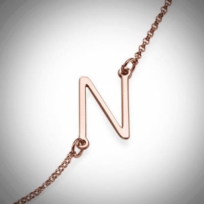 Initial Letter Necklace | Letter Necklace | Letter Initial Necklace | Sterling Silver Initial Necklace | Customized Initial Letter Necklace