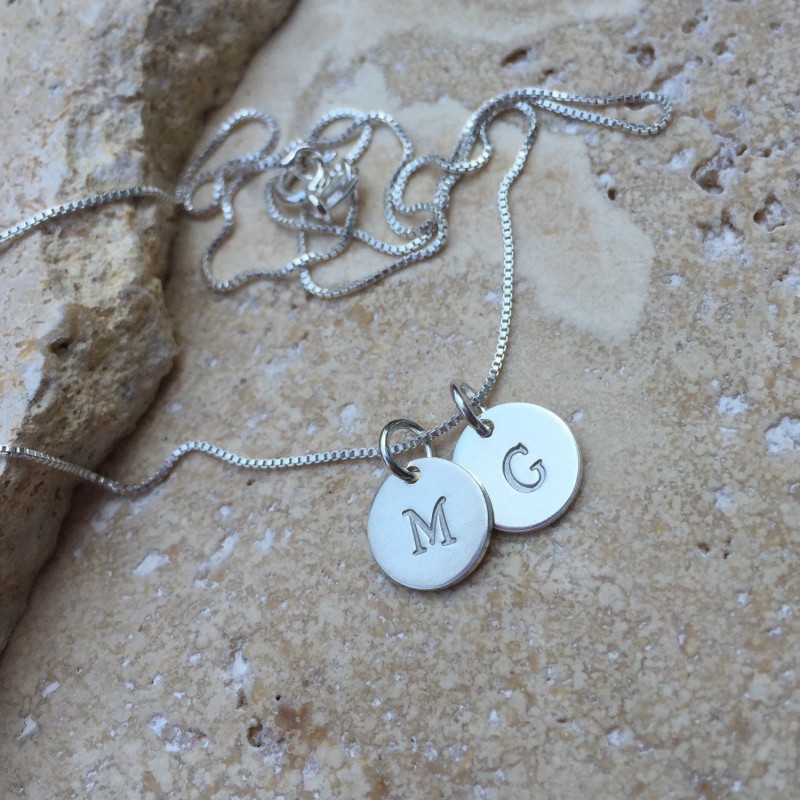 Custom tag necklace from wife to husband with kids' initials on the front  and their wedding date on the back 🖤 | Instagram