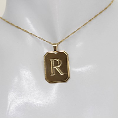 Letter Necklace, Custom Necklace, One Initial Necklace, Bridesmaid Gift, Personalize Necklace, Alphabet Necklace, Gold Fill Letter Pendant,