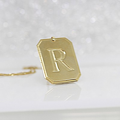 Letter Necklace, Custom Necklace, One Initial Necklace, Bridesmaid Gift, Personalize Necklace, Alphabet Necklace, Gold Fill Letter Pendant,