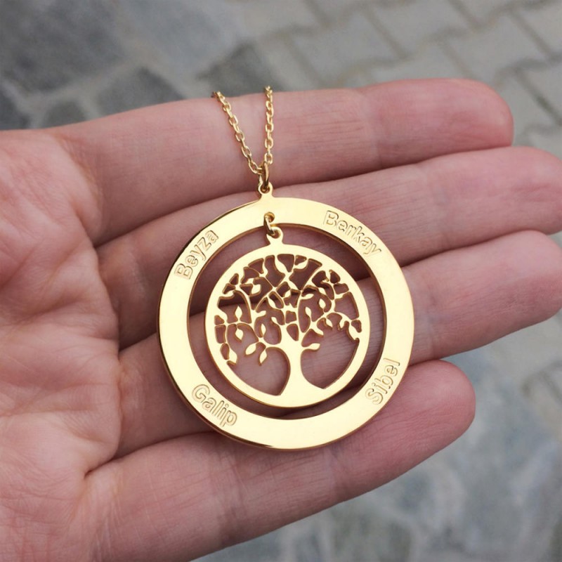 Circle Birthstone Necklace – Love, Montreal Jewelry