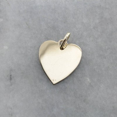 Little Missy Engraved Gold Heart Pendant, Melissa Personalized Pendant, Gold Heart Pendant XU3EYK-P
