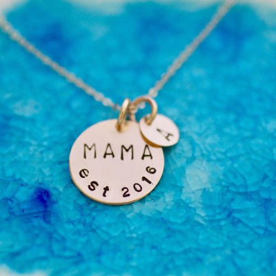 Mama Necklace - Gold Charm - Mom Necklace - Mom Necklace - New Mom Gift - Mommy Necklace - Gifts For Mom - Initial Jewelry - Mama Jewelry