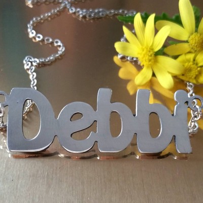 Meaningful necklace, Personalized jewelry,  nameplate necklace, custom name, Personalized name, custom jewelry, silver name plate