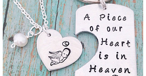 Mommy of an Angel Heart * Silver Baby loss keepsake necklace * Child l|  Payton Leigh Treasures