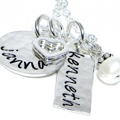 Mom Necklace - Personalized Hand Stamped Jewelry